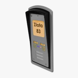 Domofon dwurodzinny z czytnikiem kart RFID i interkomem, podtynkowy