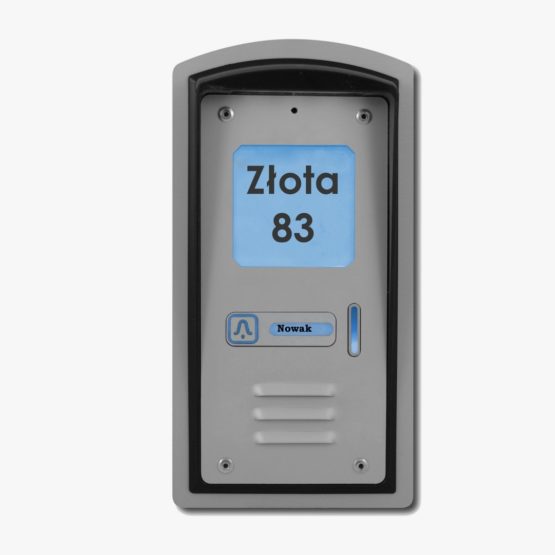 Domofon jednorodzinny z czytnikiem kart RFID, podtynkowy